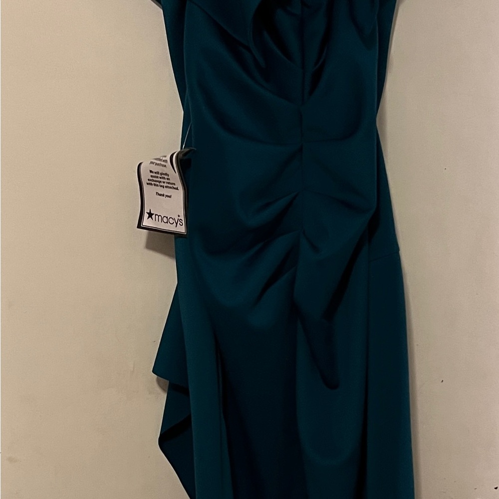 Escape Elegant Off the shoulder Dark Teal Dress - Picture 7 of 9